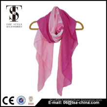 Italian yarn gradient print 110*150 cm fold soft shawl scarf